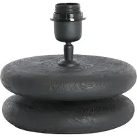 Light & Living Lampvoet Ø20x9 cm EBOLI hout mat zwart