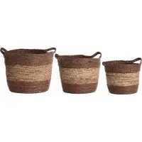 Light & Living Mand S/3 Ø30x30+Ø35x35+Ø40x40 cm KILKEE bruin rd-trr