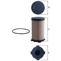 MAHLE ORIGINAL KX 484D Brandstoffilter