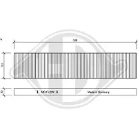 Diederichs DCI1020 Interieurfilter