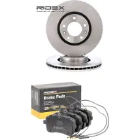 RIDEX 3405B2615 Remschijven en blokken