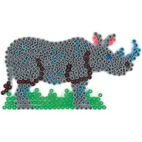 Hama Strijkkralenbordje Neushoorn