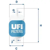 Ufi 31.010.00 Brandstoffilter