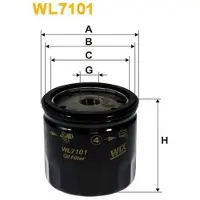 WIX FILTERS WL7101 Oliefilter