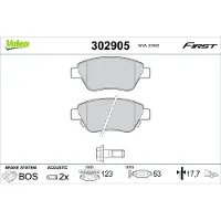 Valeo 302905 Remblokken