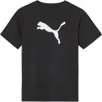 Puma teamRISE Logo Cotton Shirt Junior Zwart - Wit 140