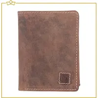 Attrezzo Portemonnee Heren - Bruin - 100% Leer