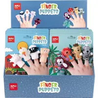APLI Vingerpoppetjes dieren set van 5 - - vanaf 3 jaar