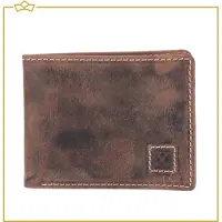 Attrezzo Portemonnee Heren - Bruin - 100% Leer