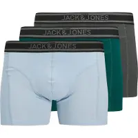 Jack & Jones Boxershorts 'JACaiden' lichtblauw / donkergrijs / smaragd