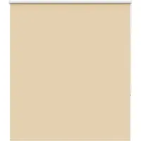 vidaXL Rolgordijn verduisterend 135x150 cm stofbreedte 131,6 cm beige
