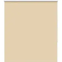 vidaXL Rolgordijn verduisterend 130x175 cm stofbreedte 126,6 cm beige