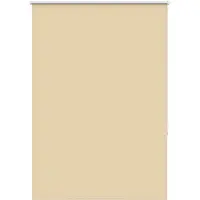 vidaXL Rolgordijn verduisterend 115x130 cm stofbreedte 110,7 cm beige