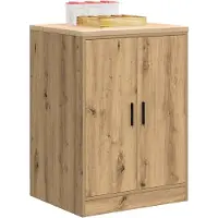 vidaXL Garagekast 60x51x85 cm massief grenenhout artisan eikenkleurig