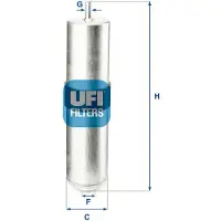 Ufi 31.857.04 Brandstoffilter