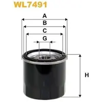 WIX FILTERS WL7491 Oliefilter