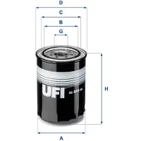 Ufi 23.244.00 Oliefilter