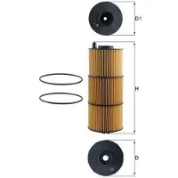 MAHLE ORIGINAL OX 1412D Oliefilter