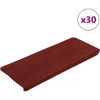 vidaXL Trapmatten zelfklevend 30 st 65x24,5x3,5 cm rood