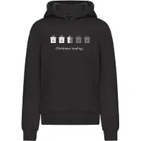 Merchcode Sweatshirt 'Christmas Gifts Loading' donkergrijs / zwart / wit