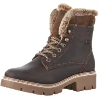 Tamaris Veterlaarsjes beige gemêleerd / mokka
