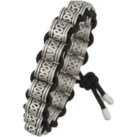 Behave - Armband - Ibiza stijl - Mat zilverkleur - Elastisch - 16 cm