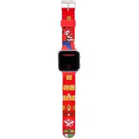 Accutime - LED Watch Super Mario - Kinderhorloge Met LED Display Voor Datum en Tijd - Rood