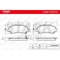 Stark SKBP-0010173 Remblokken