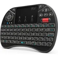 Rii X8 RGB Mini Toetsenbord + 2,5" touchpad + Scrollwiel