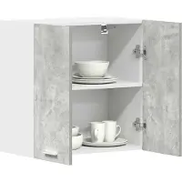 vidaXL Keukenbovenkast 60x31x60 cm spaanplaat betongrijs