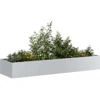 vidaXL Plantenbak 280x80x40 cm gegalvaniseerd staal