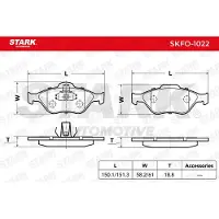Stark SKFO-1022 Remblokken