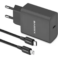 Xssive Snel Oplader met 1 Meter geschikt voor Apple Lightning Oplader Kabel - Origineel
