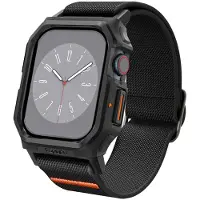 Spigen voor Apple Watch Series 11/10 42mm Band met Case, Lite Fit Pro Duurzame TPU Cover - Matte Zwart