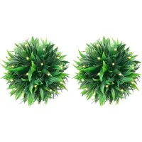 vidaXL Kunstbuxusballen met LED-verlichting 4 st 15 cm groen