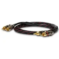 Dynavox Perfect Sound Audio Verbindingskabel [2x Cinch-stekker - 2x Cinch-stekker] 1.00 m Zwart, Rood