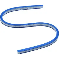 FAMEX Shinwa 74845 Bochtliniaal met schaal, flexibel, 40 cm