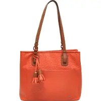 Berba Chamonix Shopper mandarin schoudertas dames