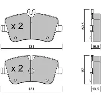 AISIN BPMB-1007 Remblokken
