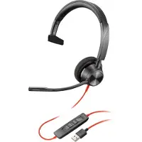 HP Blackwire C5220 On Ear headset Computer Kabel Stereo Zwart Noise Cancelling Headset, Volumeregeling, Microfoon