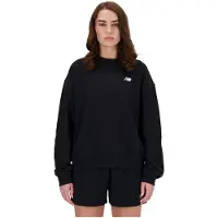 New Balance Sweatshirt 'Essentials' zwart / wit