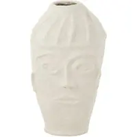 J-Line Pot Face Paper Mache White