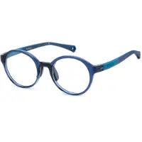 Polaroid Kids Polaroid Kinderbril PLD D841 43/17/125 Blauwe polyamide monturen KIDS PLD D841