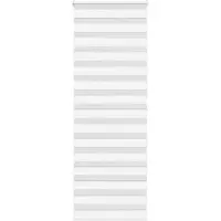 vidaXL Zebra rolgordijn 70x200 cm stofbreedte 65,9 cm polyester wit