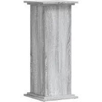vidaXL Plantenstandaard 33x33x80 cm bewerkt hout grijs sonoma eiken