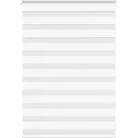 vidaXL Zebra Blind 95x100 cm stofbreedte 90,9 cm polyester wit