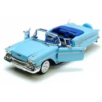 Motormax Modelauto Chevrolet Impala 1958 blauw 22 x 8 x 6 cm - Schaal 1:24 -