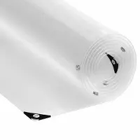 vidaXL Doorzichtig zeildoek met zeilringen 2x4 m PVC