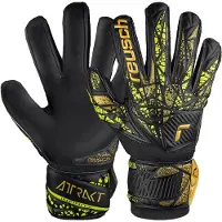 Reusch Sporthandschoenen 'Attrakt Infinity' neongeel / goud / zwart