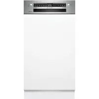 Bosch SPI4HMS49E - Serie 4 - Inbouwvaatwasser - 45 cm - Geborsteld staal - 45 cm - Energielabel E